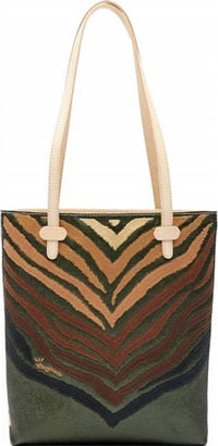 Consuela - Women's Slash Everyday Tote Bag - bags - brown - handbags