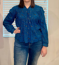 Coquette - Midnight Meadow Blouse