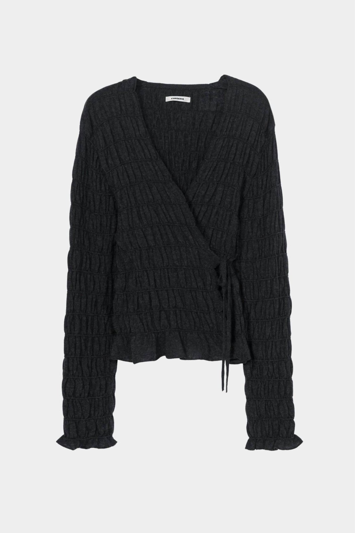 Cordera - Merino Wool Gathered Cardigan