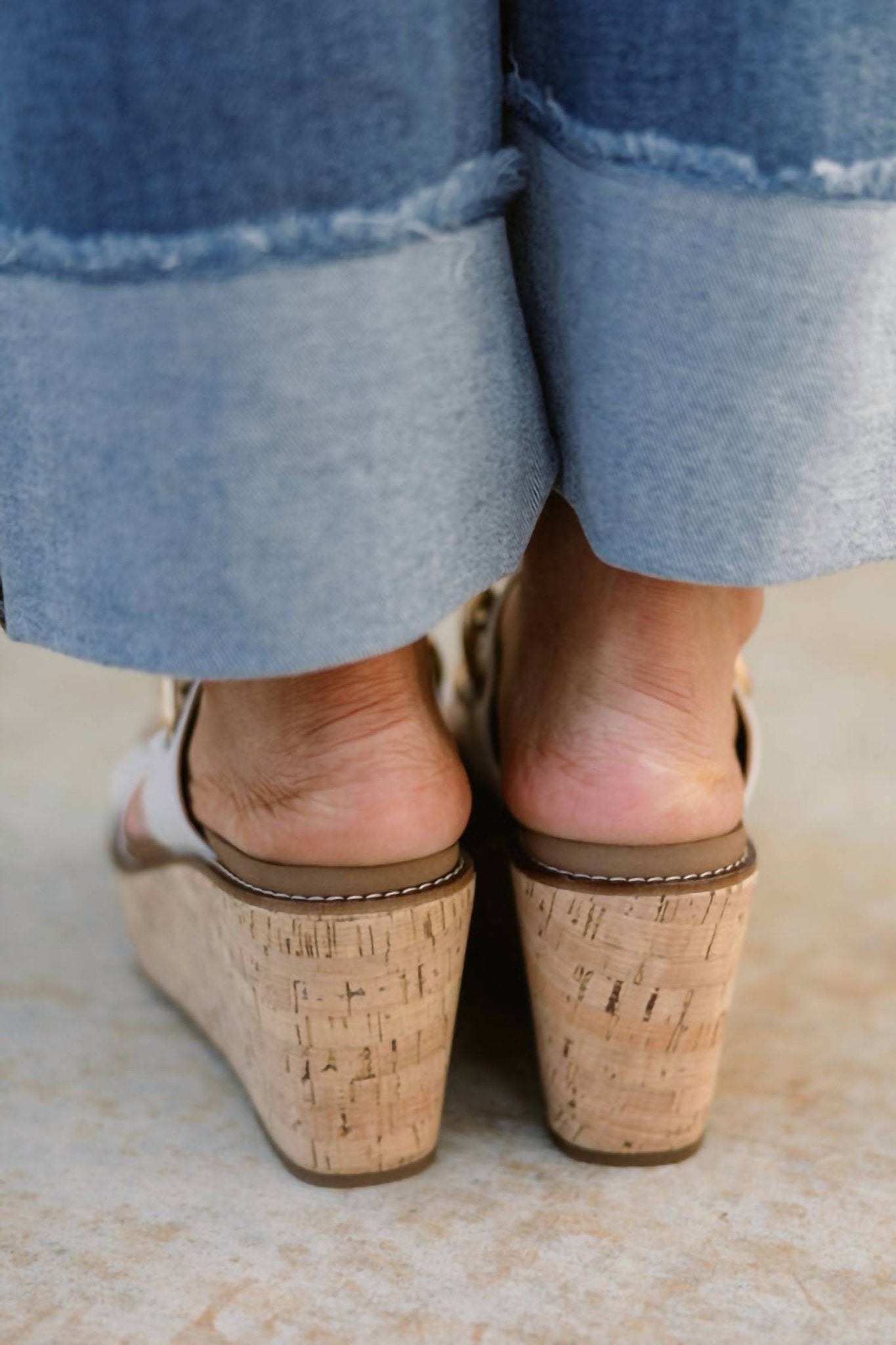 Corkys Footwear - Chain Detail Wedges - shoes - wedges - white
