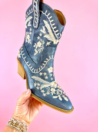 Corkys Footwear - Women's Let's Go Girls Boots - blue - heeled - boots - shoes