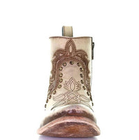 Corral - Women's Embroidered & Stud Round Toe Short Boot