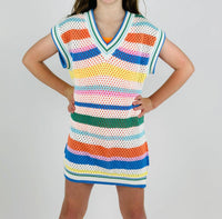 Cos I Said So - Girl's Crochet Cover Up - blue - casual - clothing