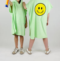 Cos I Said So - Girl's Happy Human Terry Poncho Coverup - baby - clothing - cotton