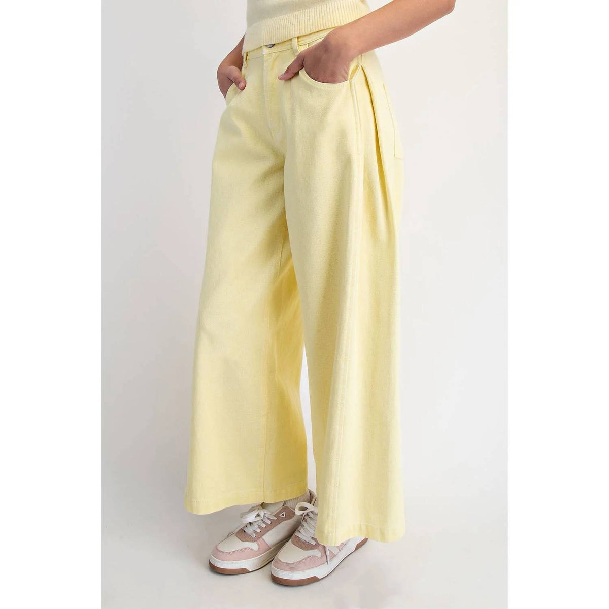 Cotierra - High Rise Wide Leg Jeans