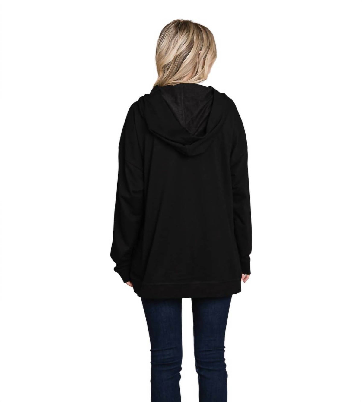 Cotton Bleu - Soft Terry Hoodie Top