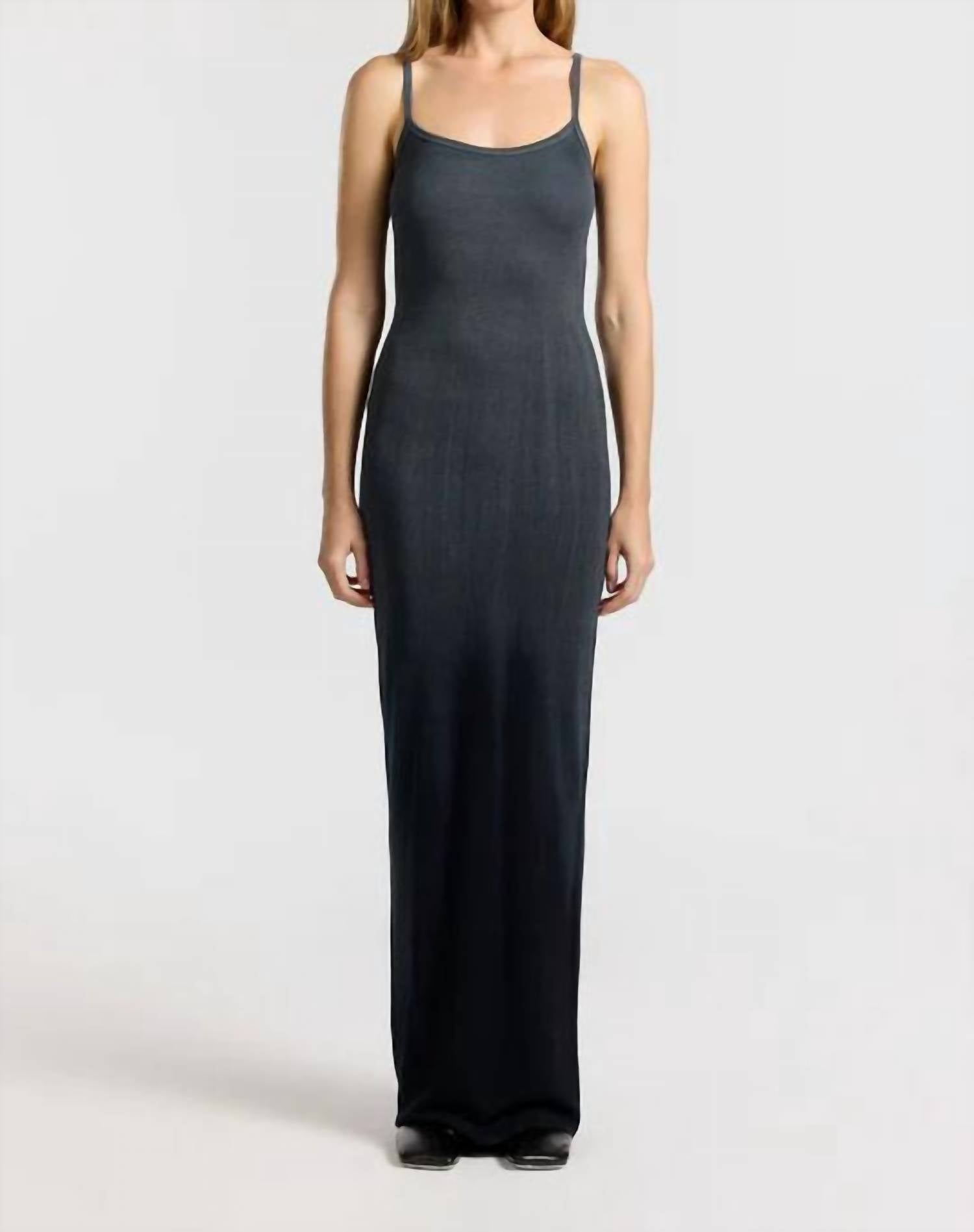 Cotton Citizen - Verona Spaghetti Maxi Dress - black - clothing - cotton - blend