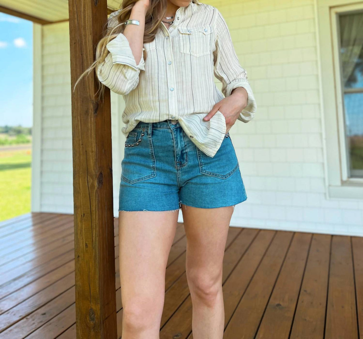 Cotton & Rye - Bingham Stripe Button-up Shirt