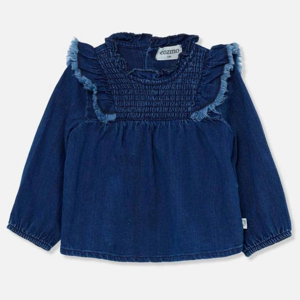 Cozmo - Girl's Herringbone Denim Blouse