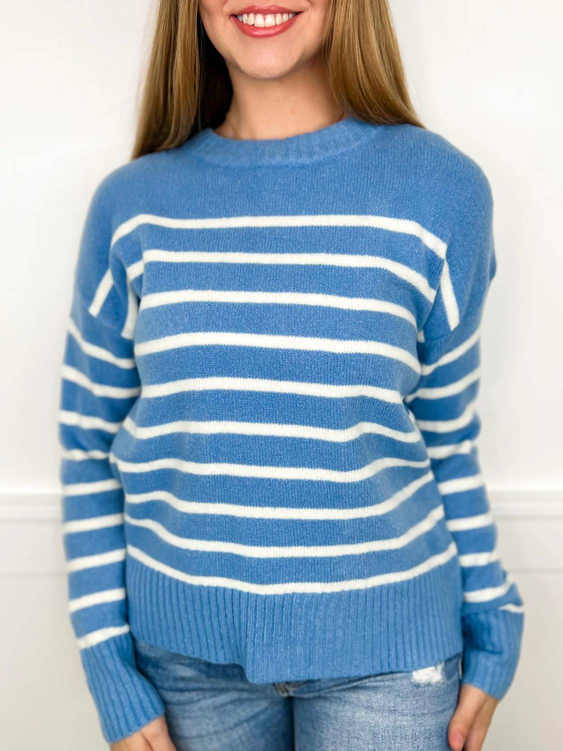Cozy Co. - I Must Go Knit Long Sleeve Sweater