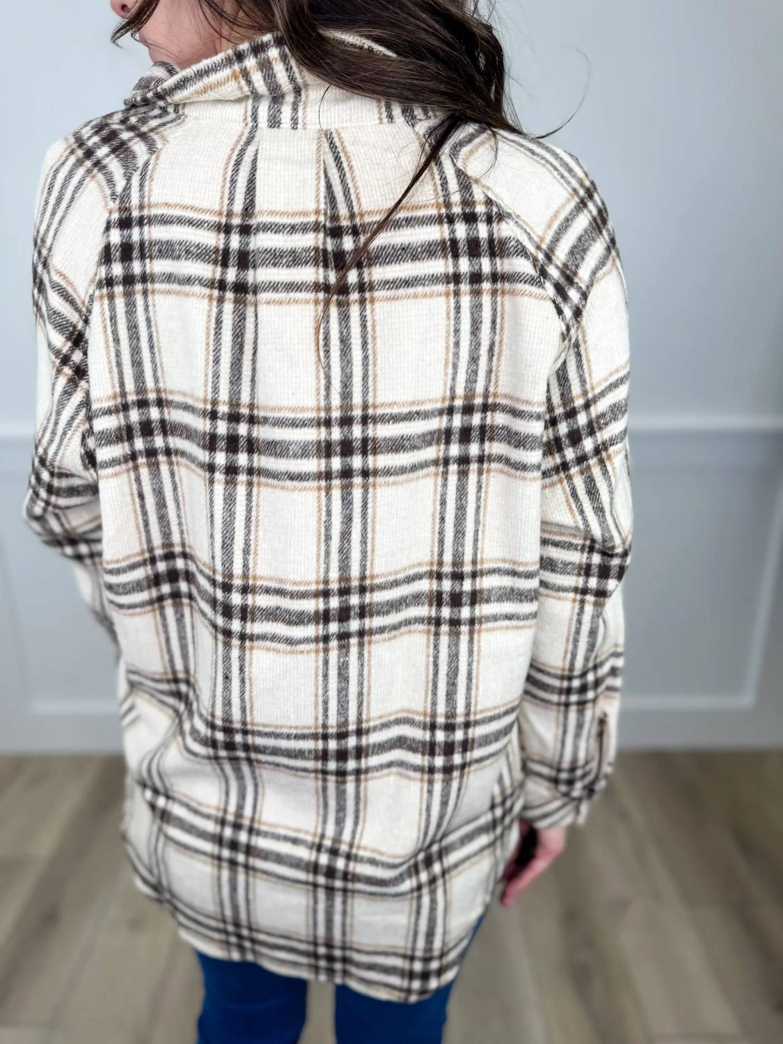 Cozy Co. - Plaid Long Sleeve Shacket