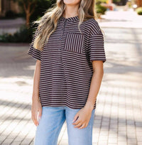 Cozy Co. - Winslow Stripe Top