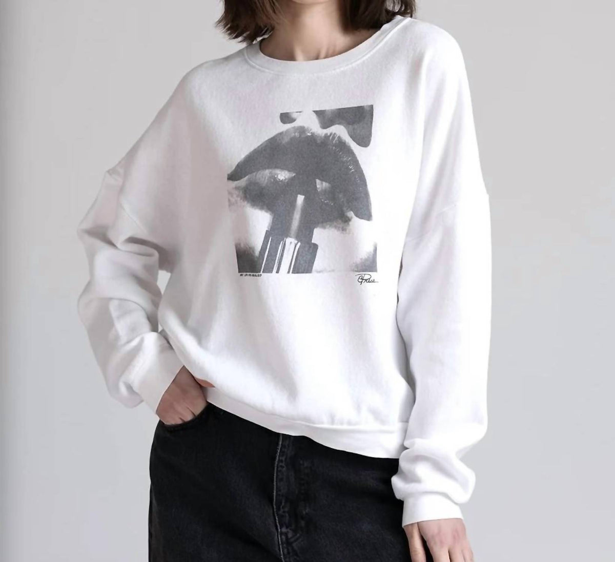 Cpress Studio - My Lips Are Sealed Cozy Sweatshirt