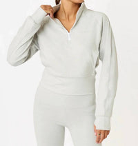Cream Yoga - Olivia Half Zip Pullover Top