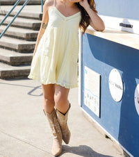 Creamon - Drop Lace Trim Romper