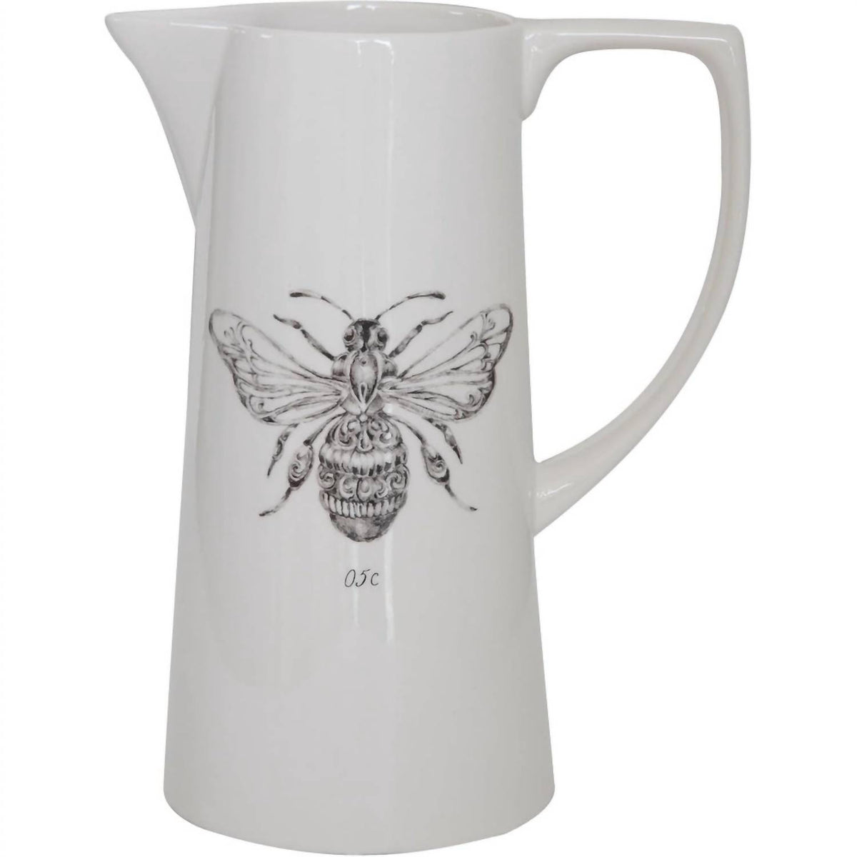 Creative Co-Op - Ceramic Pitcher With Bee