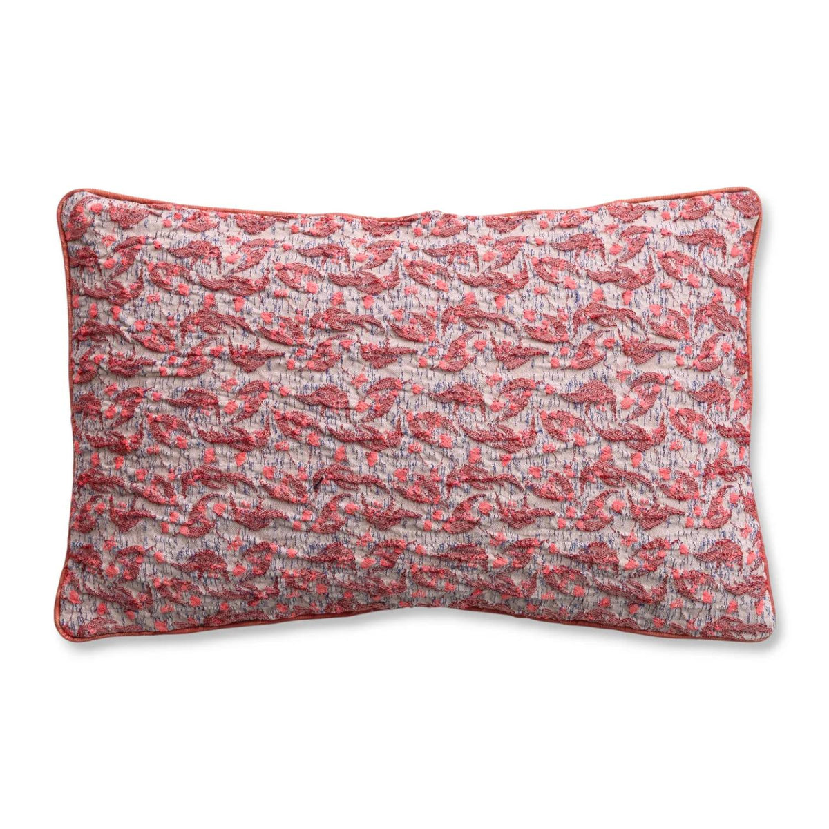 Creative Co-Op - Textured Woven Pattern Lumbar Pillow
