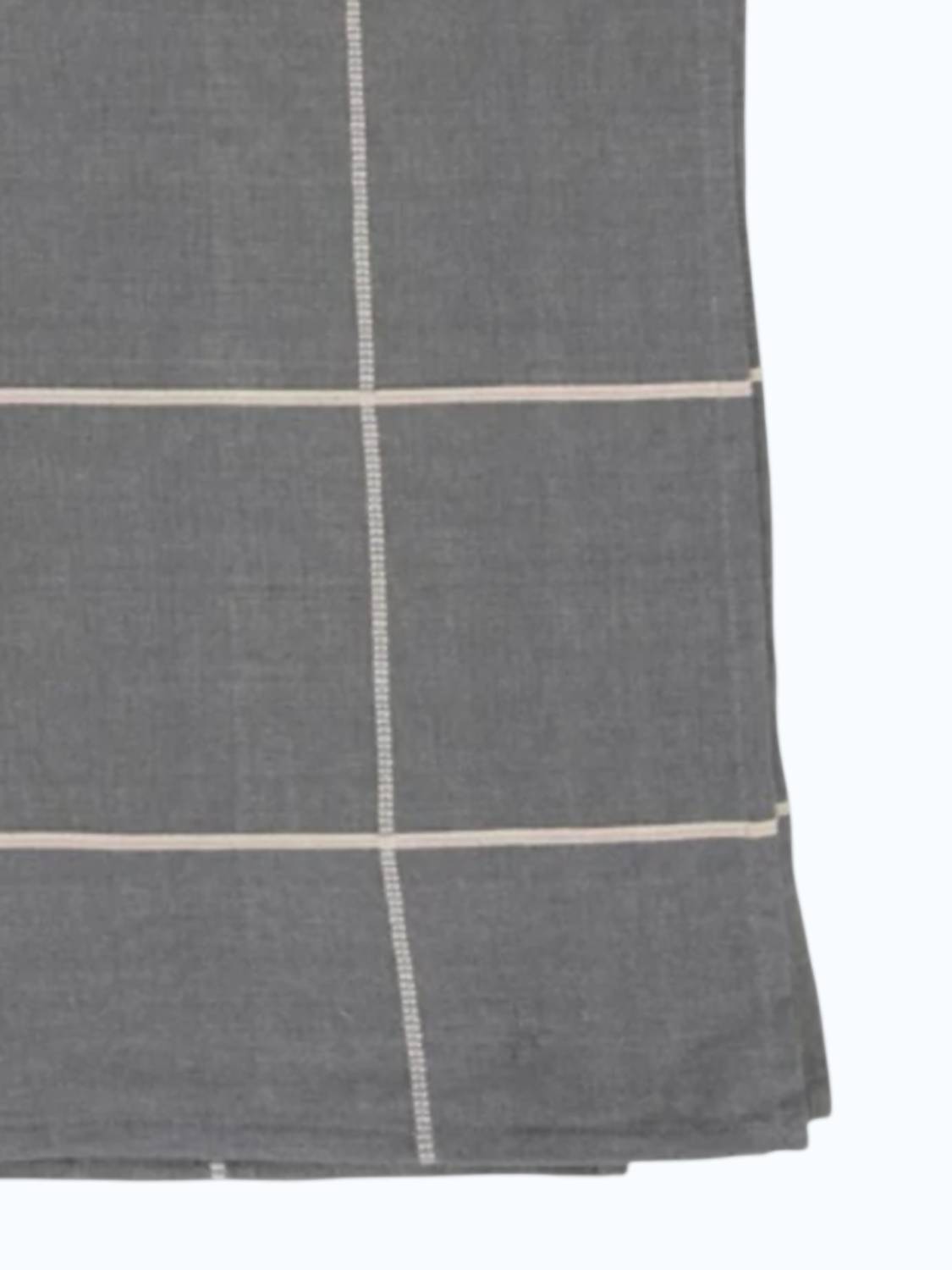 Creative Co-Op - Woven Cotton Tablecloth with Grid Pattern