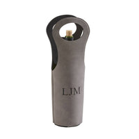 Creative Gifts International - Leatherette Wine Holder - 14.5"