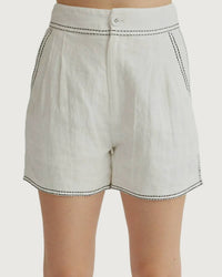 Crescent - Angela Contrast Stitch Shorts