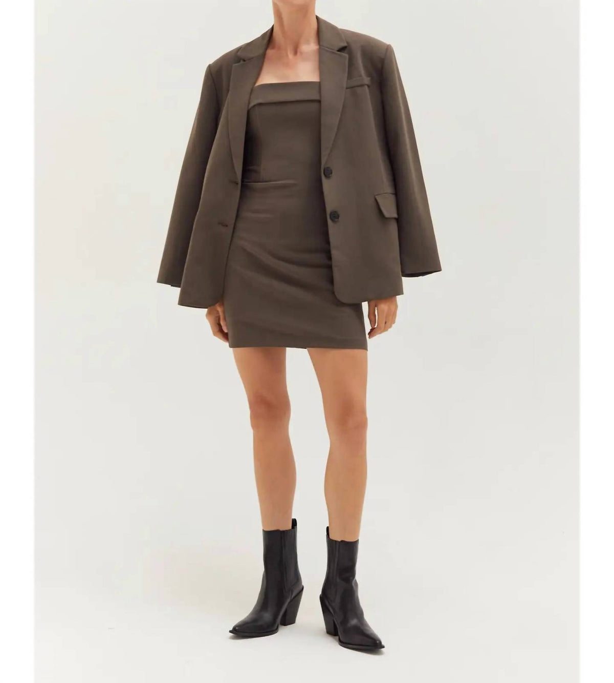 Crescent - Gia Oversized Single-breasted Blazer