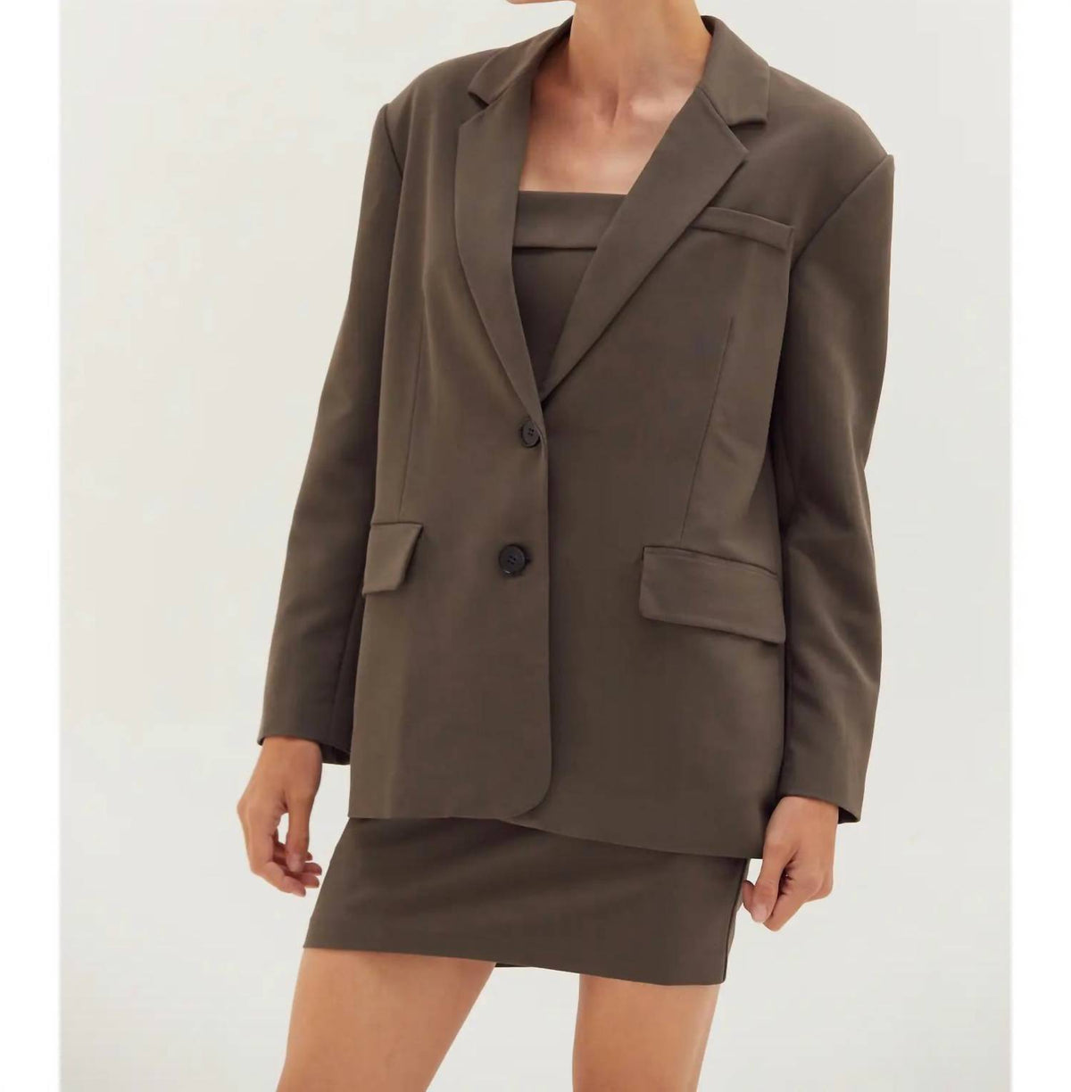 Crescent - Gia Oversized Single-breasted Blazer