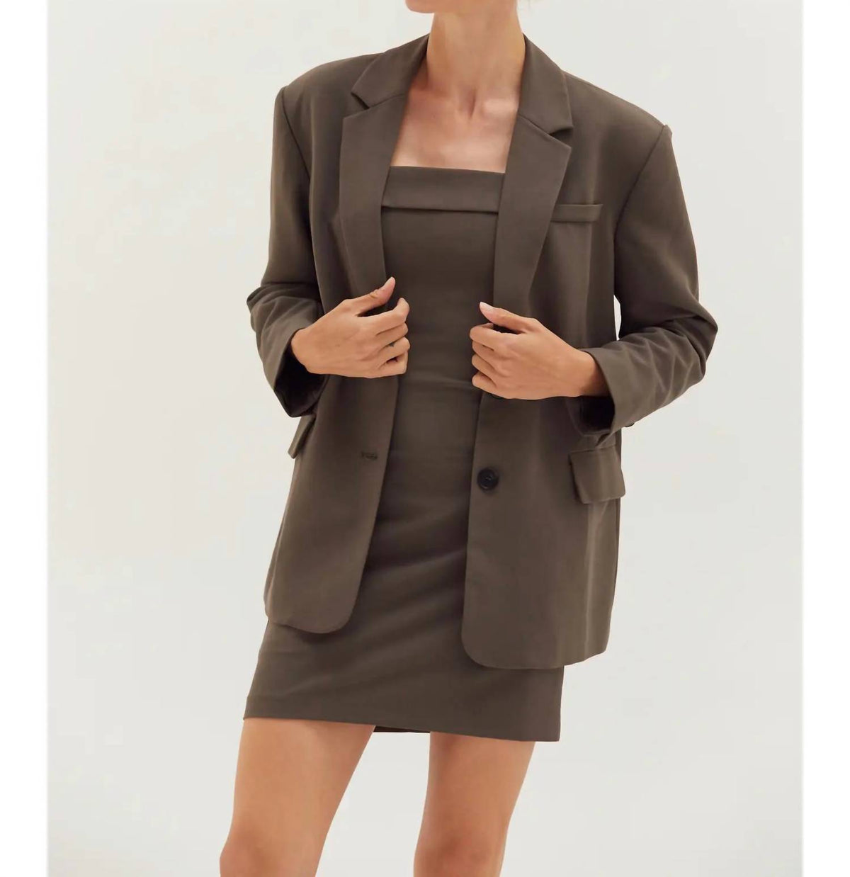 Crescent - Gia Oversized Single-breasted Blazer