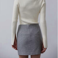 Crescent - Lyla Brushed Tweed Mini Skirt
