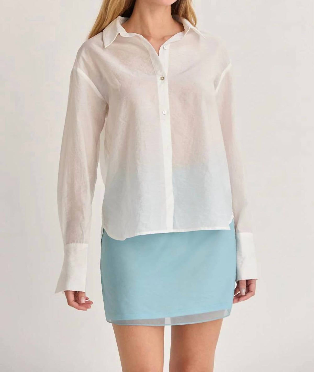 Crescent - Nadia Sheer Button Up Shirt