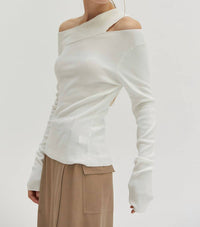 Crescent - One Shoulder Top