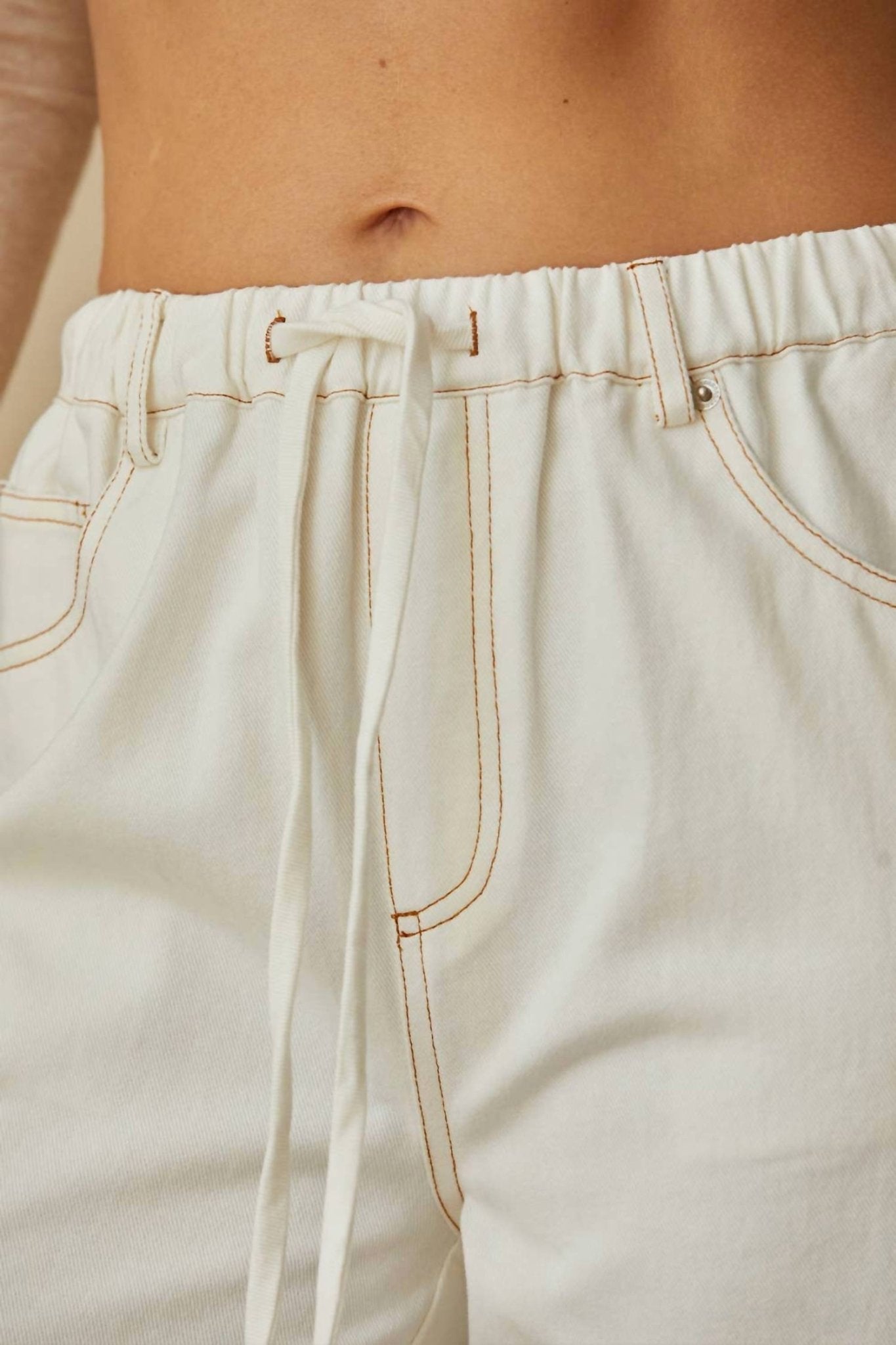 Crescent - Rena Denim Wide Leg Pants - clothing - cotton - pants