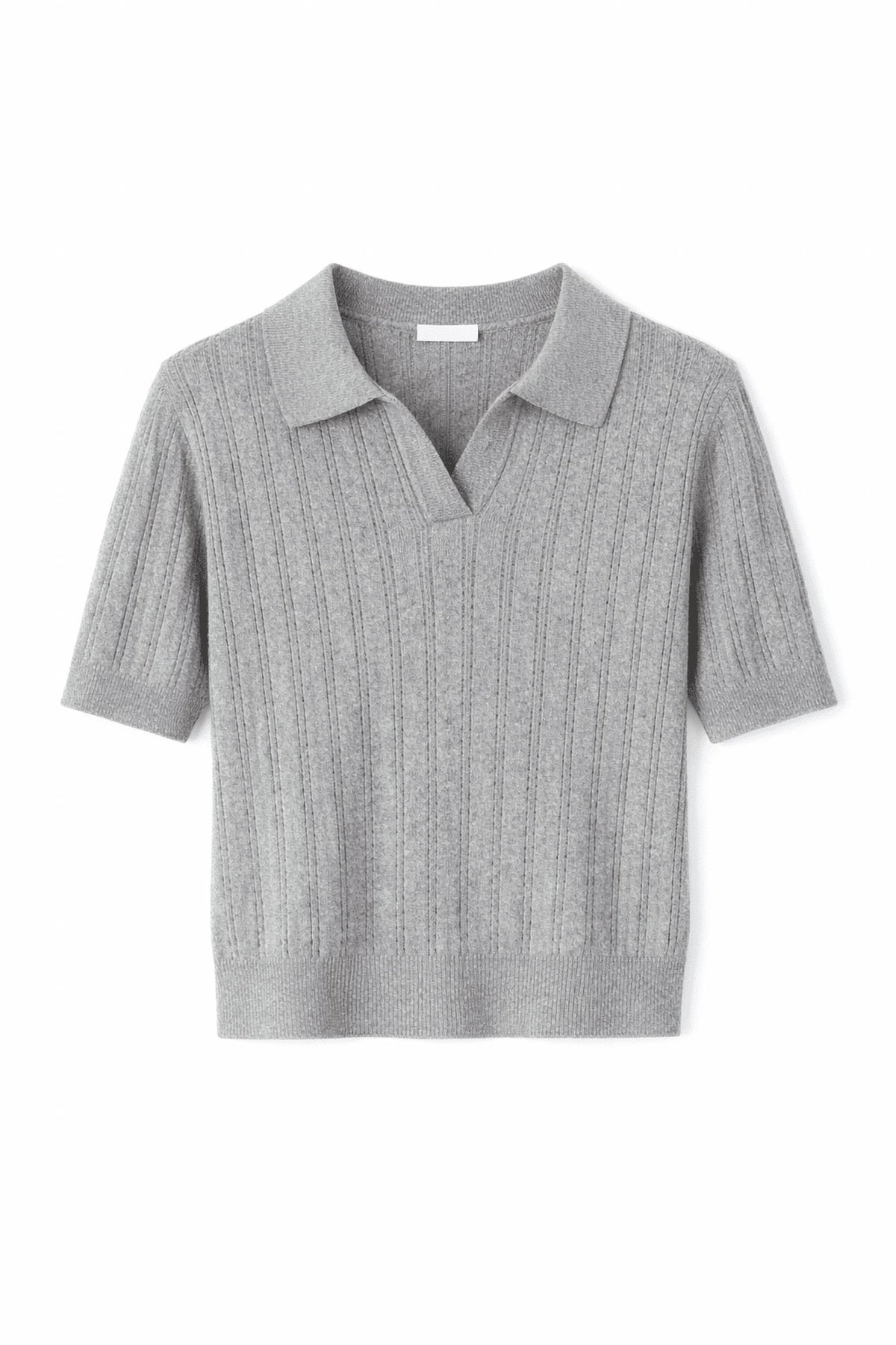 Crescent - Robbie Pointelle Knit Polo Top