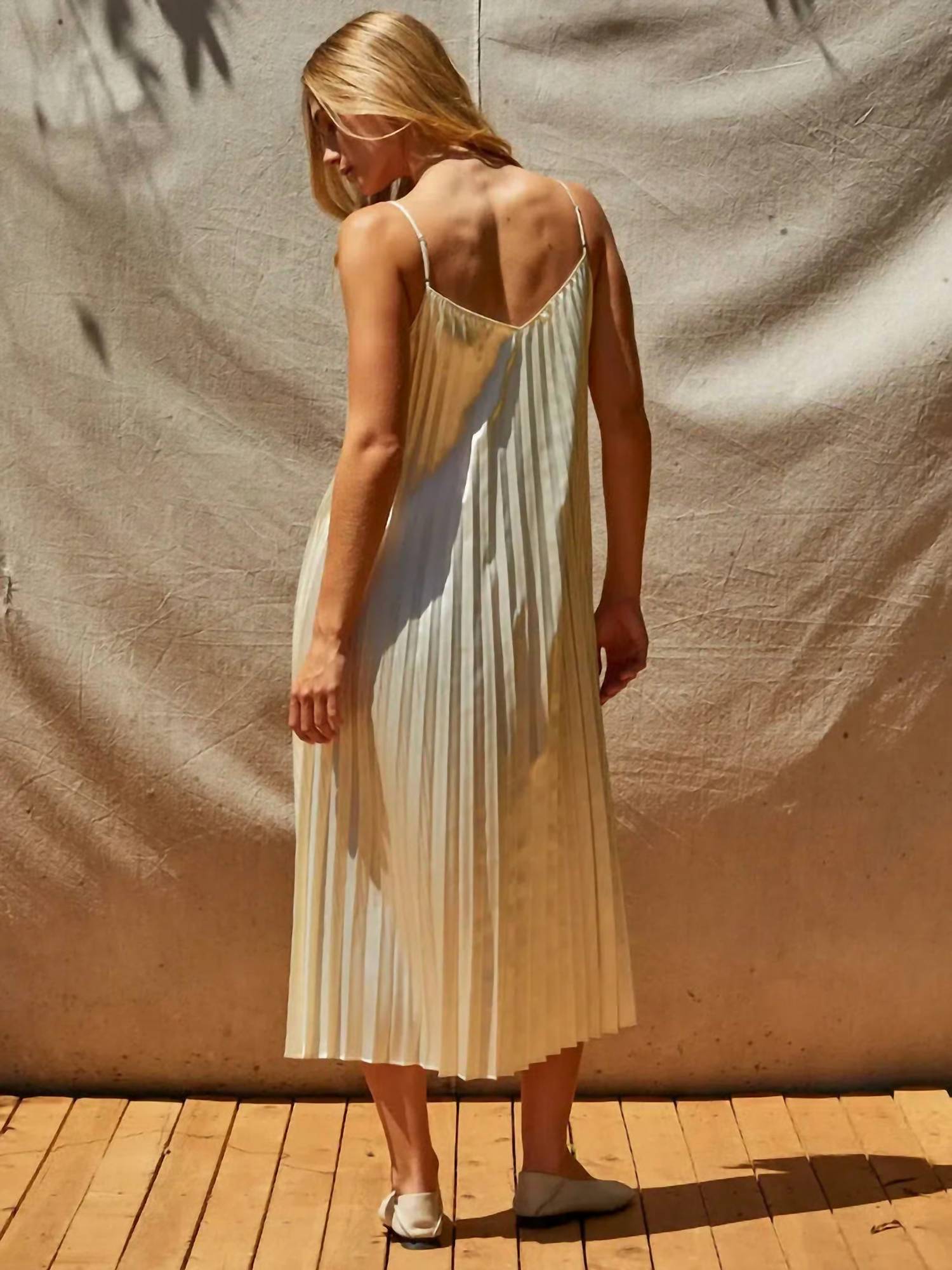 Crescent - Sharpe Pleated Midi And Knit Top Two Piece Set - clothing - loungewear - loungewear - set