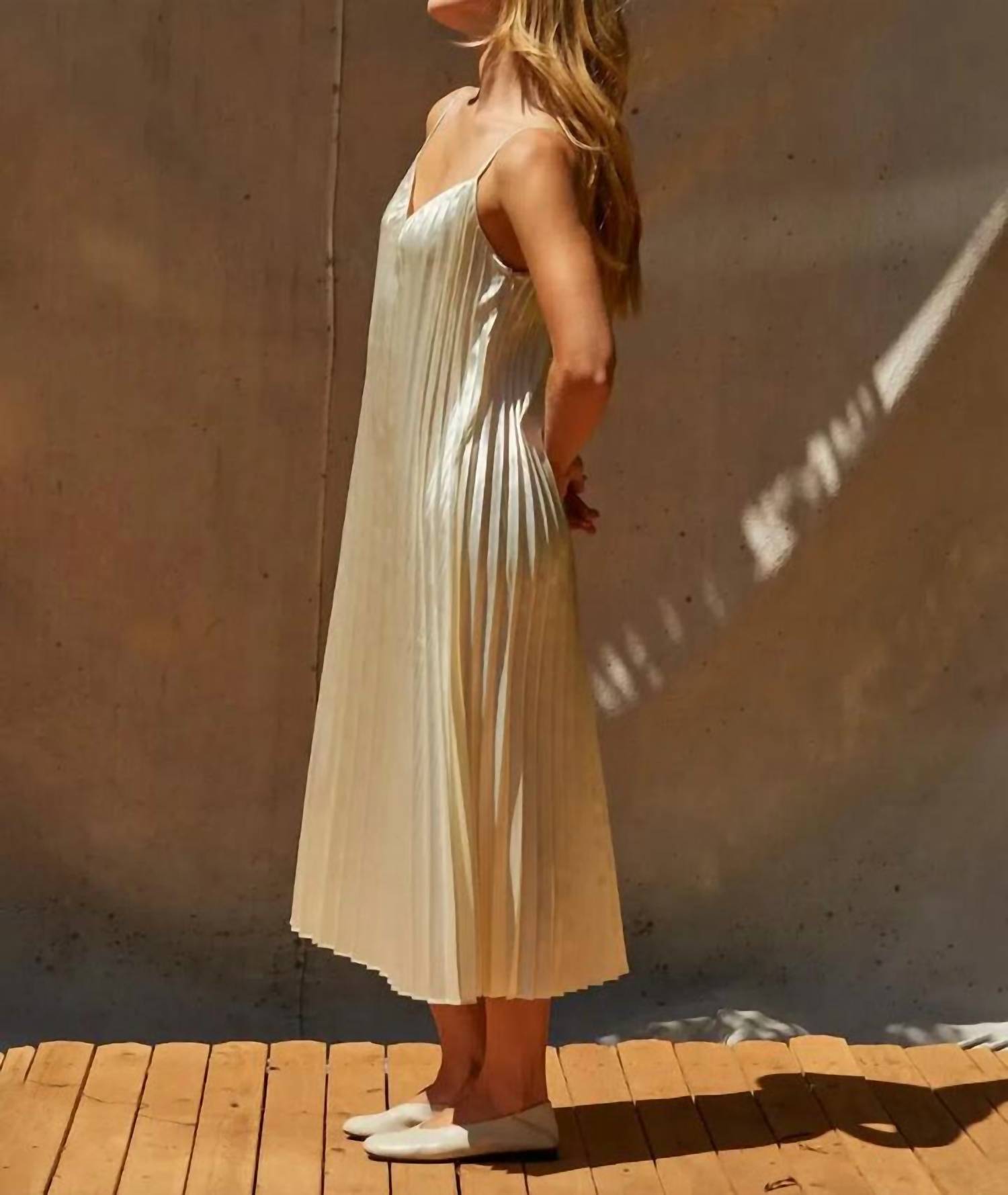 Crescent - Sharpe Pleated Midi And Knit Top Two Piece Set - clothing - loungewear - loungewear - set