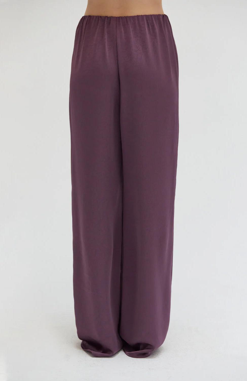 Crescent - Women's Audrey Textured Satin Pants