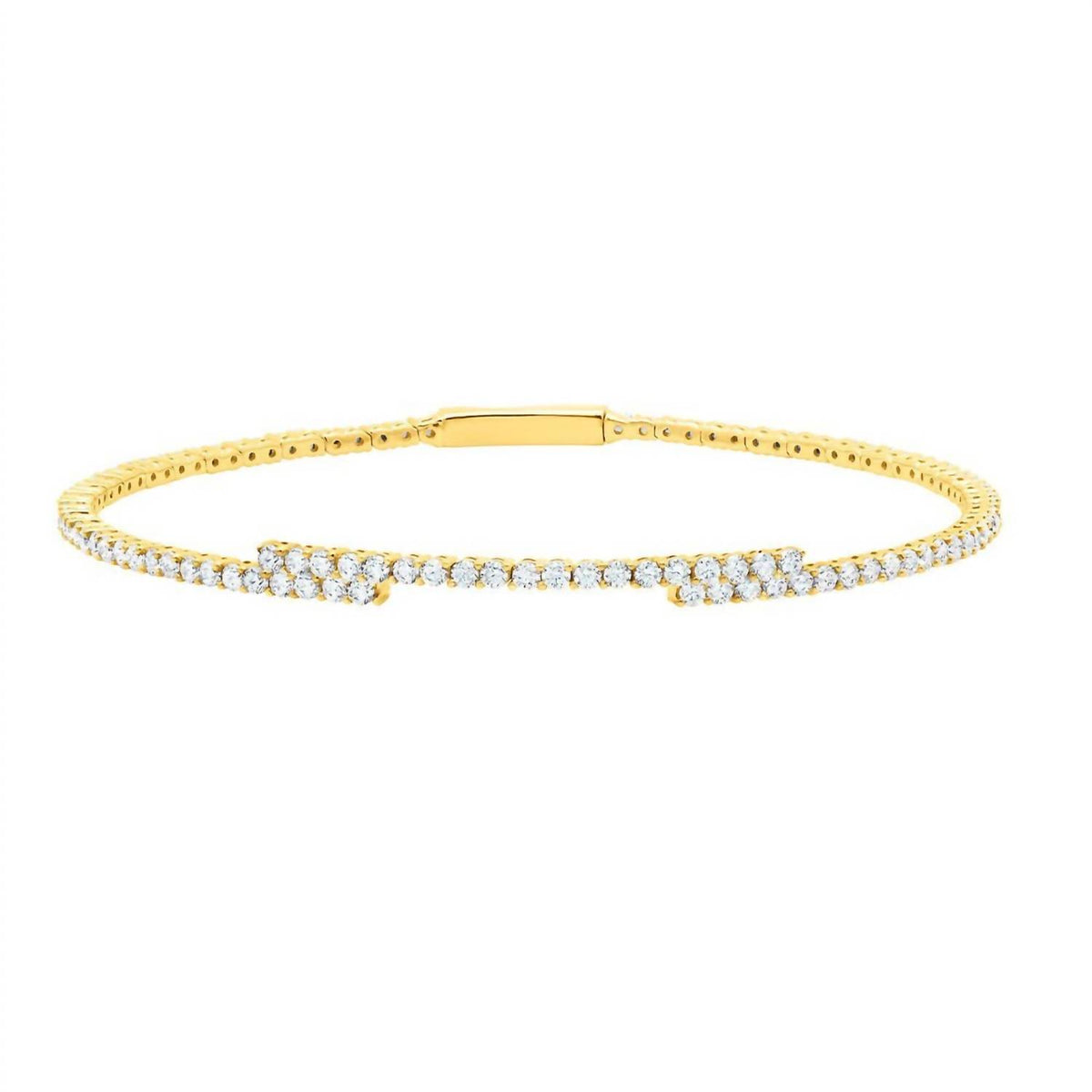 Crislu - Bangle With Clear Stones