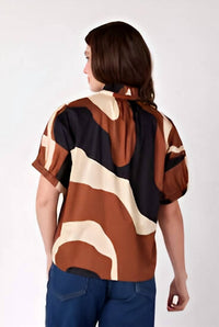 Crosby By Mollie Burch - Britt Top - blouses - brown - clothing