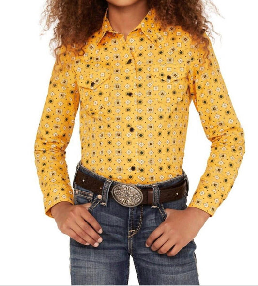 Cruel Girl - Kids Girl's Button Shirt - button - down - shirts - clothing - cotton