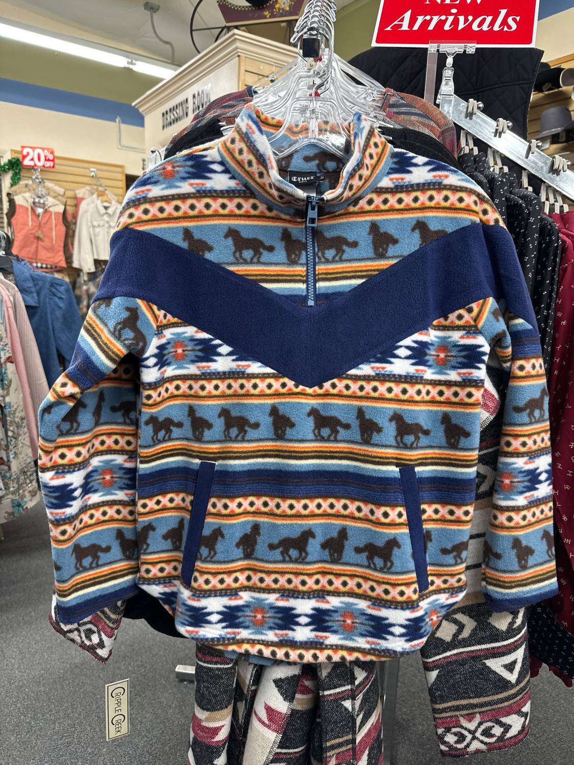 Cruel Girl - Kids Girl's Half Zip Fleece Jacket - animal - blazers - blue