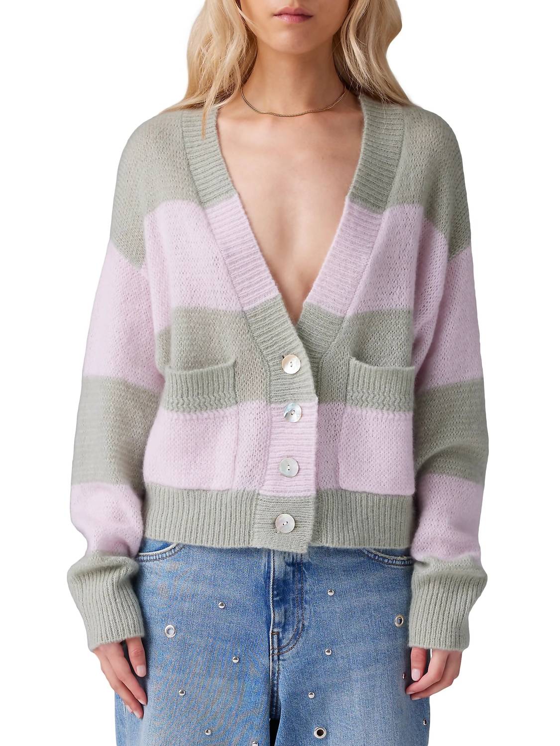 Crush Cashmere - Amara Stripe Lolas Cardigan