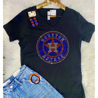 Crystallized By Sparkle - Astro Bling V-neck Tee