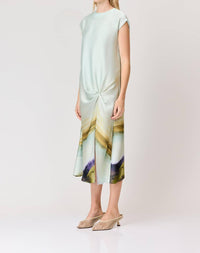 Curaae - Willow Satin Midi Dress - clothing - dresses - green