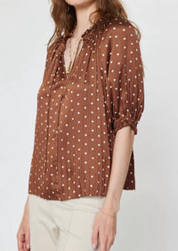 Current Air - All Over Polka Dot Blouse