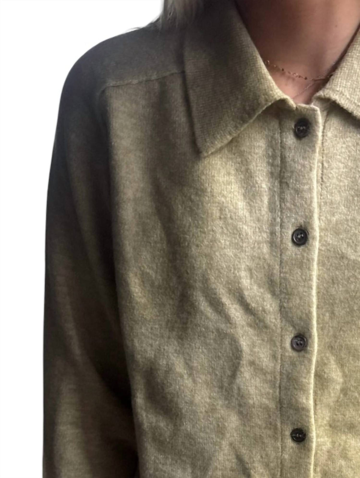 Current Air - Barley Button Up Long Sleeve Knit Shacket