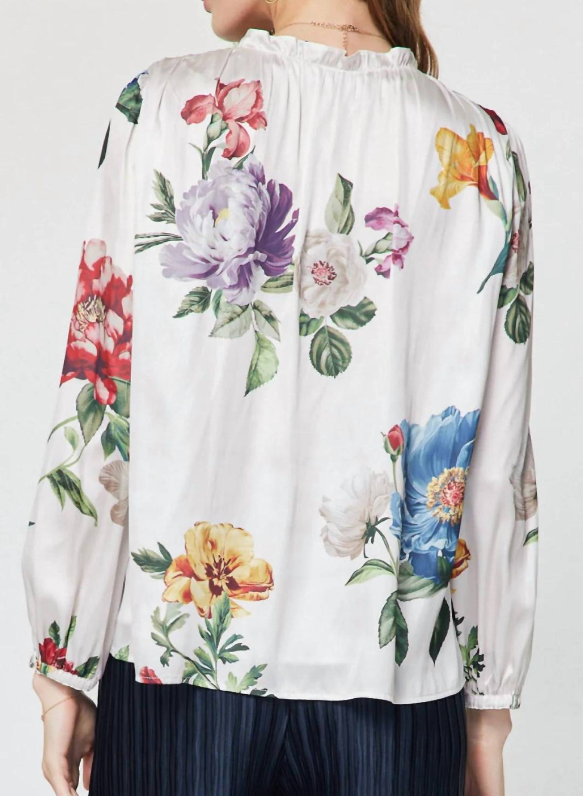 Current Air - Botanical Floral Print Blouse