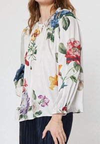 Current Air - Botanical Floral Print Blouse