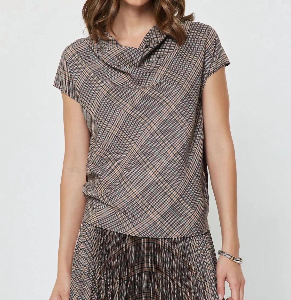 Current Air - Cowl Neck Silk Sweater