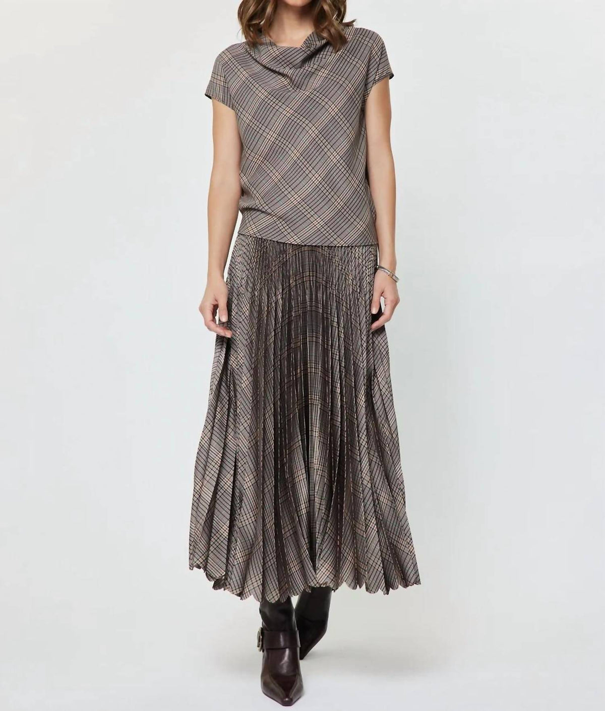 Current Air - Cowl Neck Silk Sweater