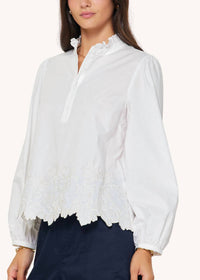 Current Air - Embroidered Border Blouse