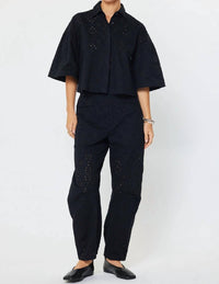 Current Air - Eyelet Barrel Leg Pant